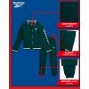 imageReebok Boys Active Tracksuit Set  2 Piece Performance Fleece Varsity Jacket and Jogger Sweatpants for Boys Sizes 812Pine Green