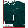 imageReebok Boys Active Tracksuit Set  2 Piece Performance Fleece Varsity Jacket and Jogger Sweatpants for Boys Sizes 812Pine Green
