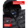 imageReebok Boys Jacket  Water Resistant Midweight Quilted Puffer Coat  Insulated Outerwear Down Coat for Boys 420Black