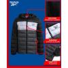 imageReebok Boys Jacket  Water Resistant Midweight Quilted Puffer Coat  Insulated Outerwear Down Coat for Boys 420Black Grey