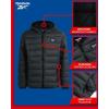 imageReebok Boys Jacket  Water Resistant Midweight Quilted Puffer Coat  Insulated Outerwear Down Coat for Boys 420Charcoal Grey