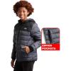 imageReebok Boys Jacket  Water Resistant Midweight Quilted Puffer Coat  Insulated Outerwear Down Coat for Boys 420CharcoalBlack