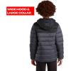 imageReebok Boys Jacket  Water Resistant Midweight Quilted Puffer Coat  Insulated Outerwear Down Coat for Boys 420CharcoalBlack