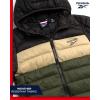 imageReebok Boys Jacket  Water Resistant Midweight Quilted Puffer Coat  Insulated Outerwear Down Coat for Boys 420Dark Brown
