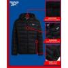 imageReebok Boys Jacket  Water Resistant Midweight Quilted Puffer Coat  Insulated Outerwear Down Coat for Boys 420Premium Black