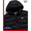 imageReebok Boys Jacket  Water Resistant Midweight Quilted Puffer Coat  Insulated Outerwear Down Coat for Boys 420Premium Black