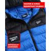 imageReebok Boys Jacket  Water Resistant Midweight Quilted Puffer Coat  Insulated Outerwear Down Coat for Boys 420Vector BlueBlack
