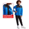 imageReebok Boys Jacket  Water Resistant Midweight Quilted Puffer Coat  Insulated Outerwear Down Coat for Boys 420Vector BlueBlack