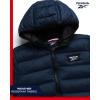 imageReebok Boys Jacket  Water Resistant Midweight Quilted Puffer Coat  Insulated Outerwear Down Coat for Boys 420Vector Navy