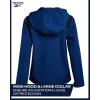imageReebok Boys Jacket  Youth Lightweight Weather Resistant Softshell Coat  Kids Outerwear Windbreaker Coat for Boys 820Batik Blue