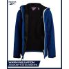imageReebok Boys Jacket  Youth Lightweight Weather Resistant Softshell Coat  Kids Outerwear Windbreaker Coat for Boys 820Batik Blue