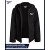 imageReebok Boys Jacket  Youth Lightweight Weather Resistant Softshell Coat  Kids Outerwear Windbreaker Coat for Boys 820Black Ink