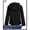 imageReebok Boys Jacket  Youth Lightweight Weather Resistant Softshell Coat  Kids Outerwear Windbreaker Coat for Boys 820Black Ink