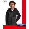 imageReebok Boys Jacket  Youth Lightweight Weather Resistant Softshell Coat  Kids Outerwear Windbreaker Coat for Boys 820Charcoal GreyBlack