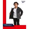 imageReebok Boys Jacket  Youth Lightweight Weather Resistant Softshell Coat  Kids Outerwear Windbreaker Coat for Boys 820Charcoal GreyBlack