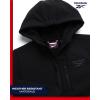 imageReebok Boys Jacket  Youth Lightweight Weather Resistant Softshell Coat  Kids Outerwear Windbreaker Coat for Boys 820Ebony Black