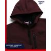 imageReebok Boys Jacket  Youth Lightweight Weather Resistant Softshell Coat  Kids Outerwear Windbreaker Coat for Boys 820Maroon