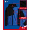 imageReebok Boys Jacket  Youth Lightweight Weather Resistant Softshell Coat  Kids Outerwear Windbreaker Coat for Boys 820Vector Blue
