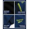 imageReebok Boys Jacket  Youth Lightweight Weather Resistant Softshell Coat  Kids Outerwear Windbreaker Coat for Boys 820Vector Navy