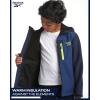 imageReebok Boys Jacket  Youth Lightweight Weather Resistant Softshell Coat  Kids Outerwear Windbreaker Coat for Boys 820Vector Navy