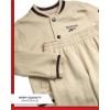 imageReebok Boys Pants Set  2 Piece Fleece Varsity Jacket and Jogger Sweatpants  Sweatshirt and Pants Outfit for Toddlers 2T7Latte