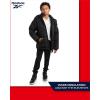 imageReebok Boys Puffer Jacket  Heavyweight Weather Resistant Quilted Jacket for Boys  Fleece Insulated Winter Jackets with HoodBlack