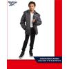 imageReebok Boys Puffer Jacket  Heavyweight Weather Resistant Quilted Jacket for Boys  Fleece Insulated Winter Jackets with HoodCharcoal