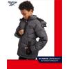 imageReebok Boys Puffer Jacket  Heavyweight Weather Resistant Quilted Jacket for Boys  Fleece Insulated Winter Jackets with HoodCharcoal