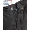 imageReebok Boys Snow Pants  Heavyweight Waterproof Snowboard Pants with Cargo Pocks Snow Gaiters  Ski Pants for Boys 420Black