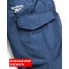 imageReebok Boys Snow Pants  Heavyweight Waterproof Snowboard Pants with Cargo Pocks Snow Gaiters  Ski Pants for Boys 420Vector Navy