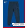 imageReebok Boys Sweatpants  2 Pack Performance Fleece Boys Joggers Athletic Pants with Pockets for Running ampamp Workout Size 814BlackTeal Blue
