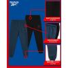 imageReebok Boys Sweatpants  2 Pack Performance Fleece Boys Joggers Athletic Pants with Pockets for Running ampamp Workout Size 814BlackTeal Blue