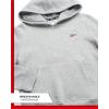 imageReebok Boys Sweatshirt  Active Fleece Pullover Hoodie Size 420Light Grey Heather Circle Log