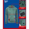 imageReebok Boys Sweatshirt  Active Fleece Pullover Hoodie Size 420Olive
