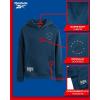 imageReebok Boys Sweatshirt  Active Fleece Pullover Hoodie Size 420Teal Blue Circle Logo