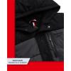 imageReebok Boys Winter Coat  Heavyweight Quilted Puffer Snow Parka  Weather Resistant Ski Jacket for Boys 820Charcoal Greyblack