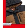 imageReebok Boys Winter Coat  Heavyweight Quilted Puffer Snow Parka  Weather Resistant Ski Jacket for Boys 820Dark Khaki