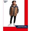 imageReebok Boys Winter Coat  Heavyweight Quilted Puffer Snow Parka  Weather Resistant Ski Jacket for Boys 820Dark Khaki