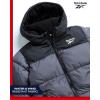 imageReebok Boys Winter Jacket  Heavyweight Quilted Puffer Parka Coat  Weather Resistant Ski Jacket for Boys 820Charcoal Grey
