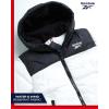 imageReebok Boys Winter Jacket  Heavyweight Quilted Puffer Parka Coat  Weather Resistant Ski Jacket for Boys 820White