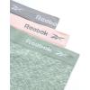 imageReebok Boyshort Underwear for Women  3 Pack Seamless Boy Shorts Panties for Women Sizes SXL Extended Plus Size 1X3XLilyShark SkinLotus