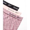 imageReebok Boyshort Underwear for Women  3 Pack Seamless Boy Shorts Panties for Women Sizes SXL Extended Plus Size 1X3XMulti SpacedyeBlackLotus