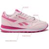 imageReebok Classic Leather Girls and Boys Shoes for Kids Toddler Little Kid or Big Kid Sneakers Girl or Boy Tennis ShoesFrosted BerryTrue PinkWhite