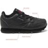 imageReebok Classic Leather Girls and Boys Shoes for Kids Toddler Little Kid or Big Kid Sneakers Girl or Boy Tennis ShoesToddler Black