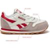 imageReebok Classic Leather Girls and Boys Shoes for Kids Toddler Little Kid or Big Kid Sneakers Girl or Boy Tennis ShoesToddler Hazy GreyChalkVector Red
