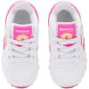 imageReebok Classic Leather Girls and Boys Shoes for Kids Toddler Little Kid or Big Kid Sneakers Girl or Boy Tennis ShoesToddler WhiteAtomic PinkElectric Yellow