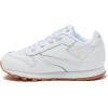 imageReebok Classic Leather Girls and Boys Shoes for Kids Toddler Little Kid or Big Kid Sneakers Girl or Boy Tennis ShoesToddler WhiteGum