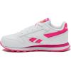 imageReebok Classic Leather Girls and Boys Shoes for Kids Toddler Little Kid or Big Kid Sneakers Girl or Boy Tennis ShoesWhiteAtomic PinkElectric Yellow