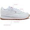 imageReebok Classic Leather Girls and Boys Shoes for Kids Toddler Little Kid or Big Kid Sneakers Girl or Boy Tennis ShoesWhiteGum