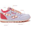 imageReebok Kids Classic Leather Step N Flash 20 SneakerFootwear WhiteOptimum BlueSolar Lime